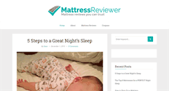 Desktop Screenshot of mattressreviewer.com